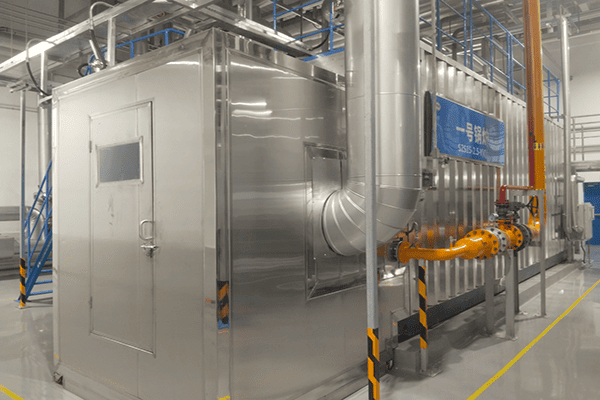 天津某饮品公司使用方快锅炉两台10吨两台15吨蒸汽水管锅炉案例