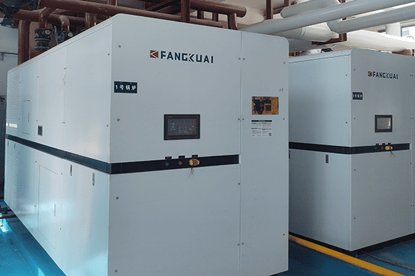 包头某医院使用方快锅炉两台T-1200天然气真空热水锅炉案例