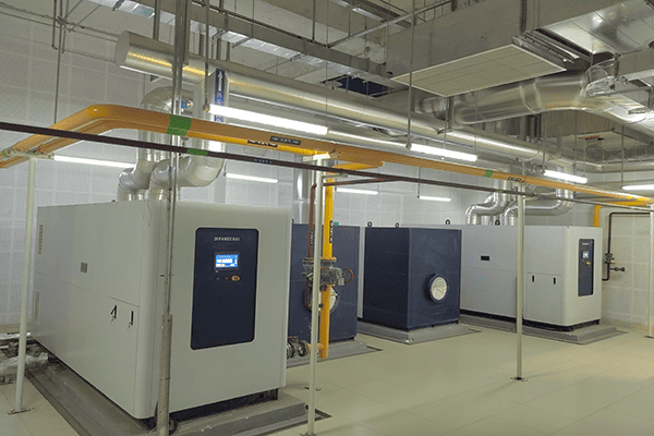 北京某酒店使用方快锅炉3吨燃气热水锅炉