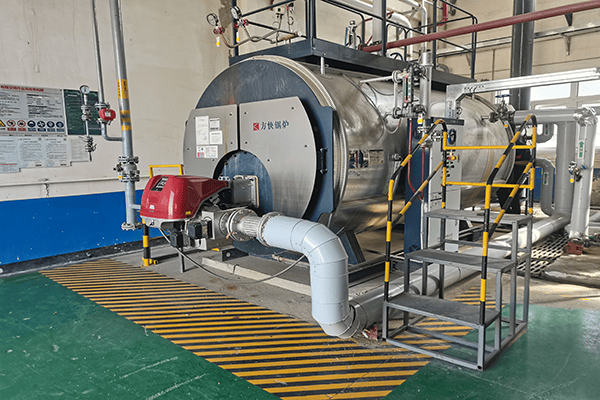 济南某电池公司使用方快锅炉3吨燃气蒸汽锅炉