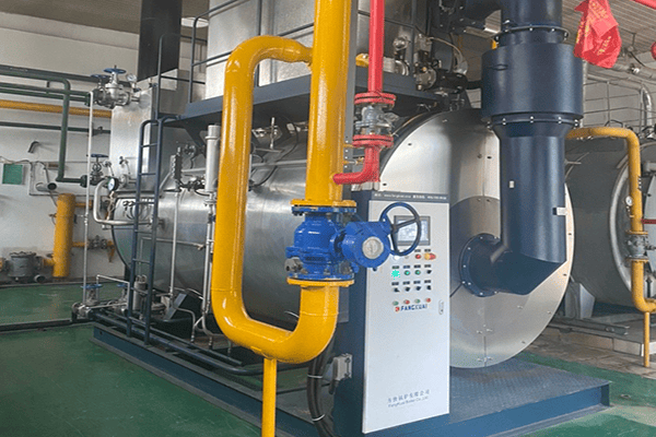 青海某乳业公司使用方快锅炉一台6吨燃气蒸汽锅炉