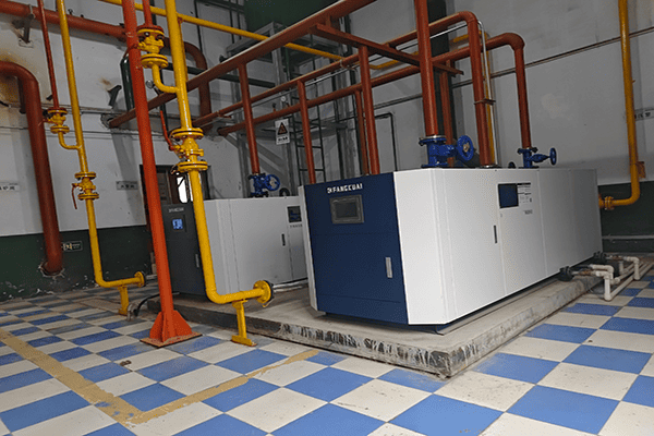 宁夏某锅炉房使用方快锅炉两台350kwr燃气热水锅炉