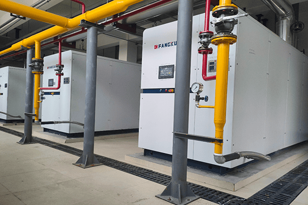 武功县某医院使用方快锅炉三台3.5吨燃气真空热水锅炉案例