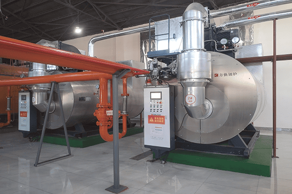 大连某基地使用方快锅炉2台6吨燃气蒸汽锅炉案例