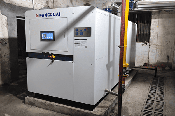 渭南某物流园区使用方快锅炉一台2吨燃气热水锅炉案例