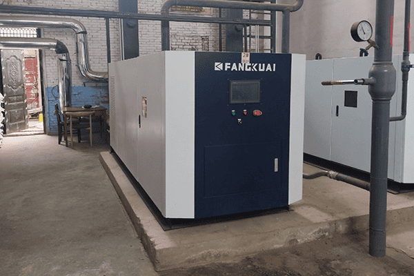 西安某小区使用方快锅炉2台2吨燃气热水锅炉案例