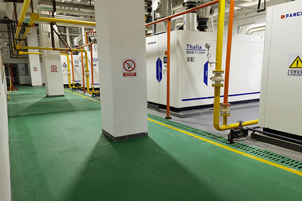 河北工程大学使用方快锅炉5台4吨燃气真空热水锅炉案例