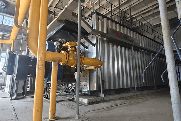 唐山航天智慧能源有限公司使用方快锅炉2台20吨SZS燃气水管热水锅炉案例