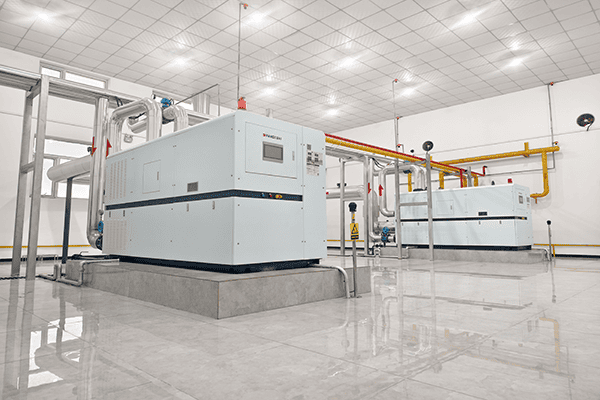 某部队使用方快锅炉2台2吨燃气真空热水锅炉案例