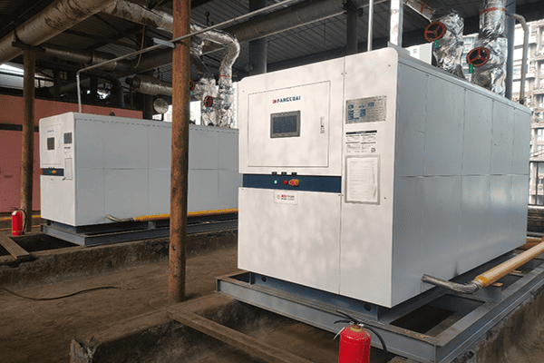 成都居然之家使用方快锅炉两台1400kw燃气真空热水锅炉案例