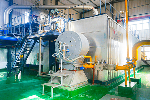鼎丰生物一台35吨SZS燃油气水管蒸汽锅炉案例