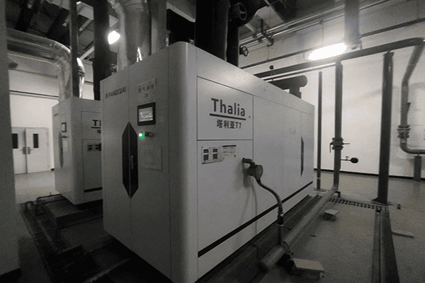 龙腾半导体股份有限公司使用2台1400kw燃气真空热水锅炉